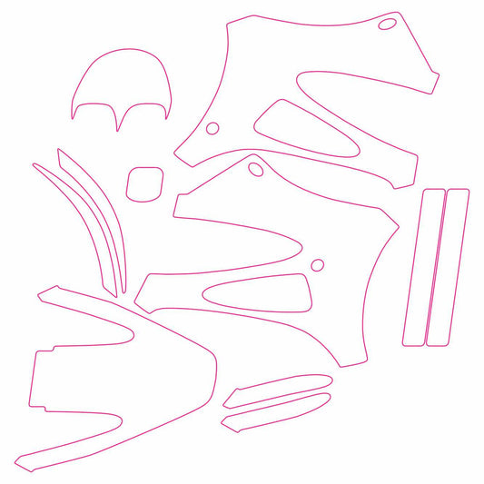 Cobra CX50 SR 2010-2011 cut template graphics