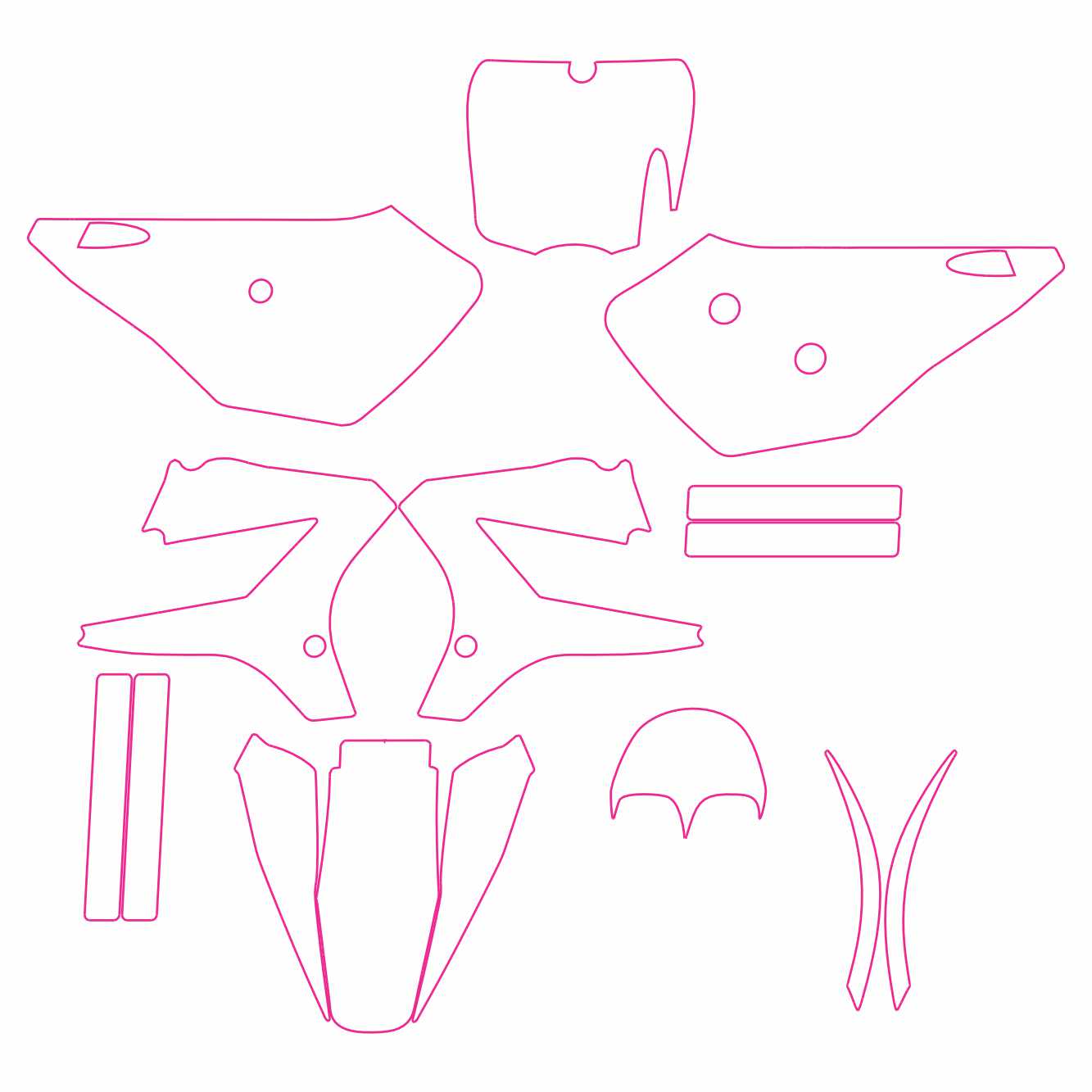 Cobra CX65 2007-2009 template graphics design
