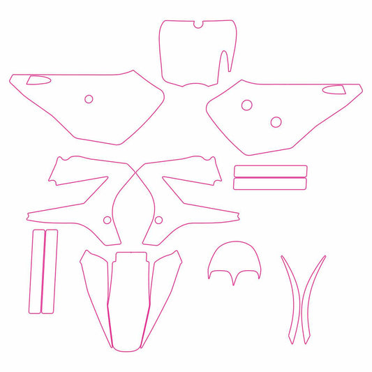 Cobra CX65 2007-2009 template graphics design