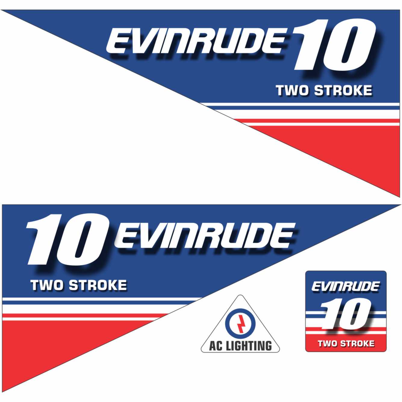 Evinrude 10 digital file for stickers