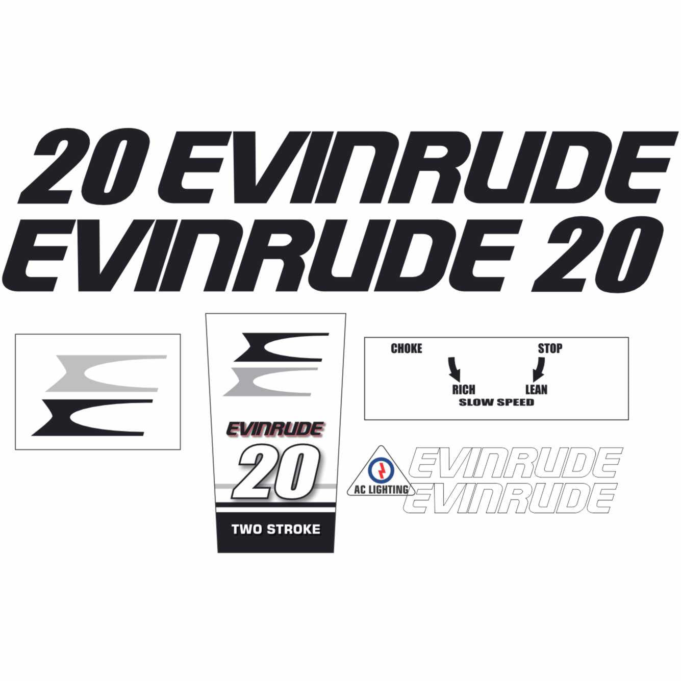 Digital file for outboard motor Evinrude 20