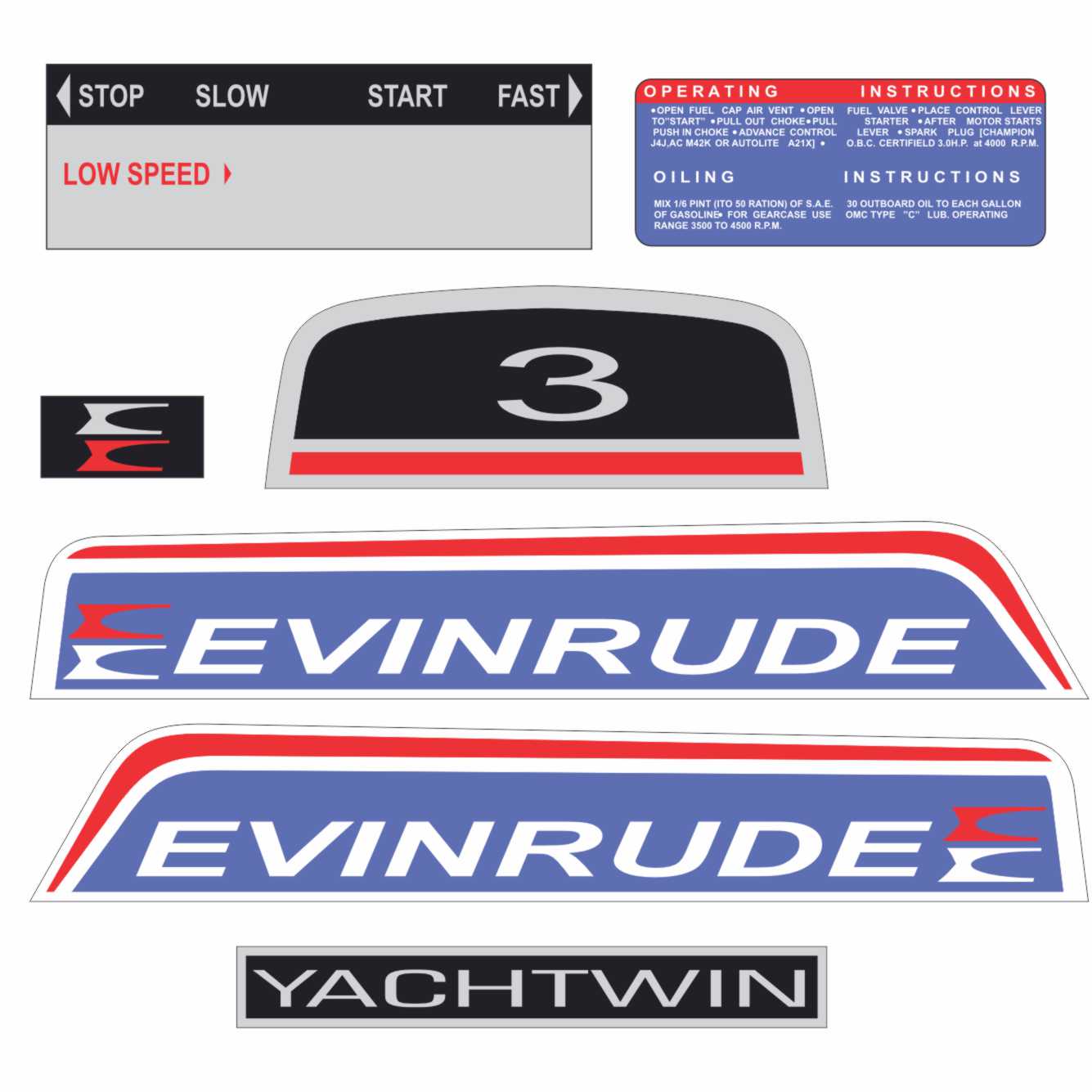 Evinrude 3.0 digital sticker file