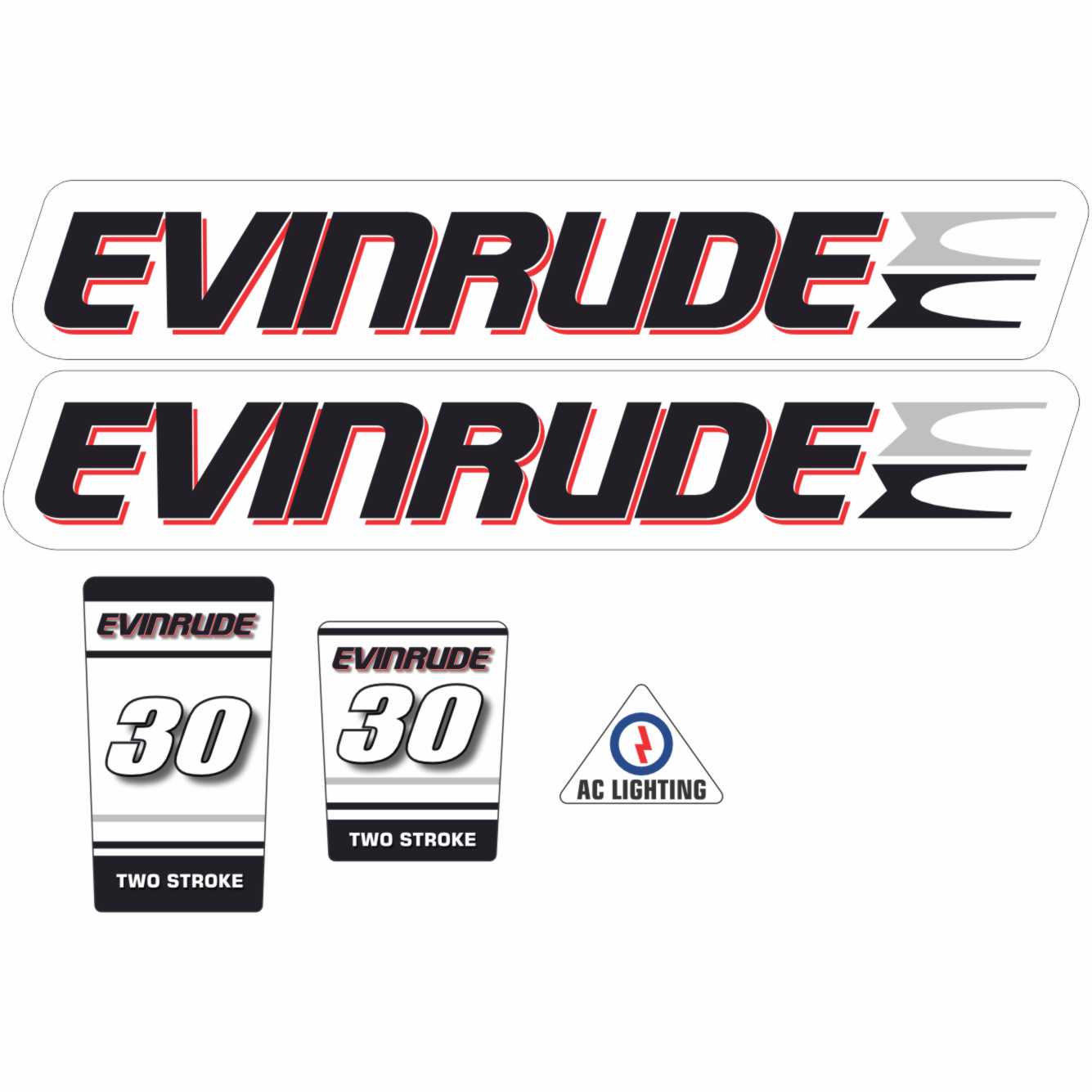 Evinrude 30 vector logo file digital