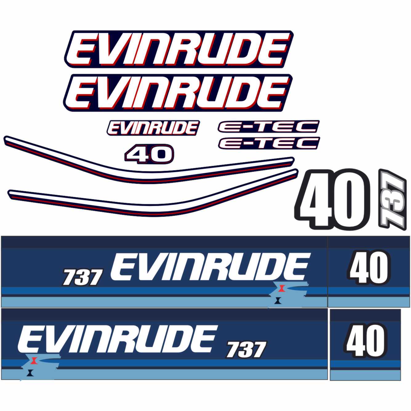 Evinrude 40 digital logo fle
