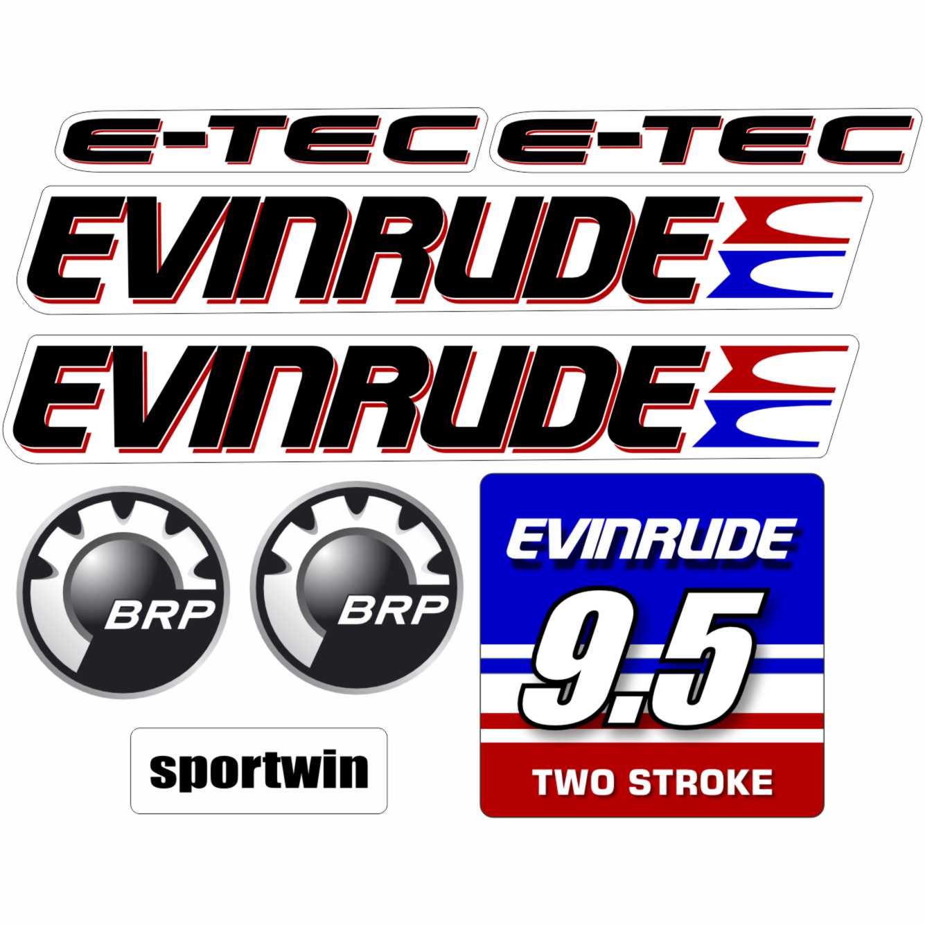 Evinrude 9.5 vector digital file