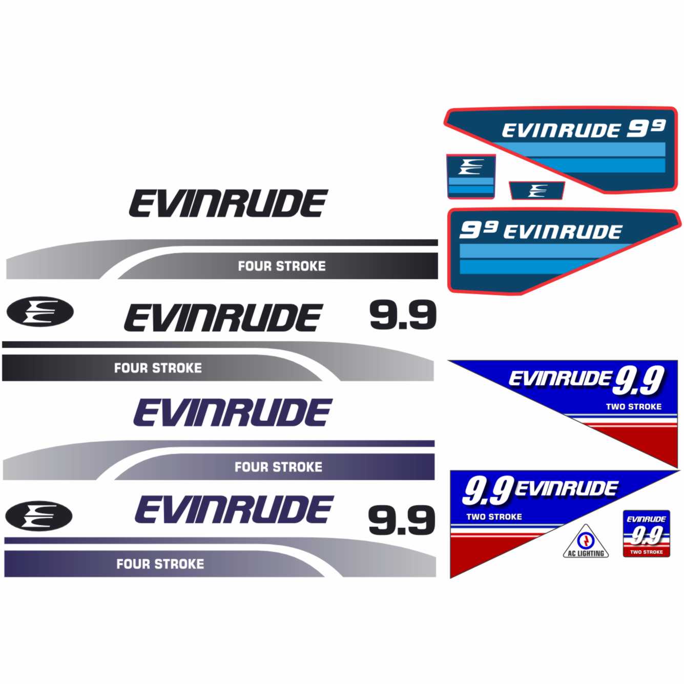 Evinrude 9.9 digital files for creating stickers