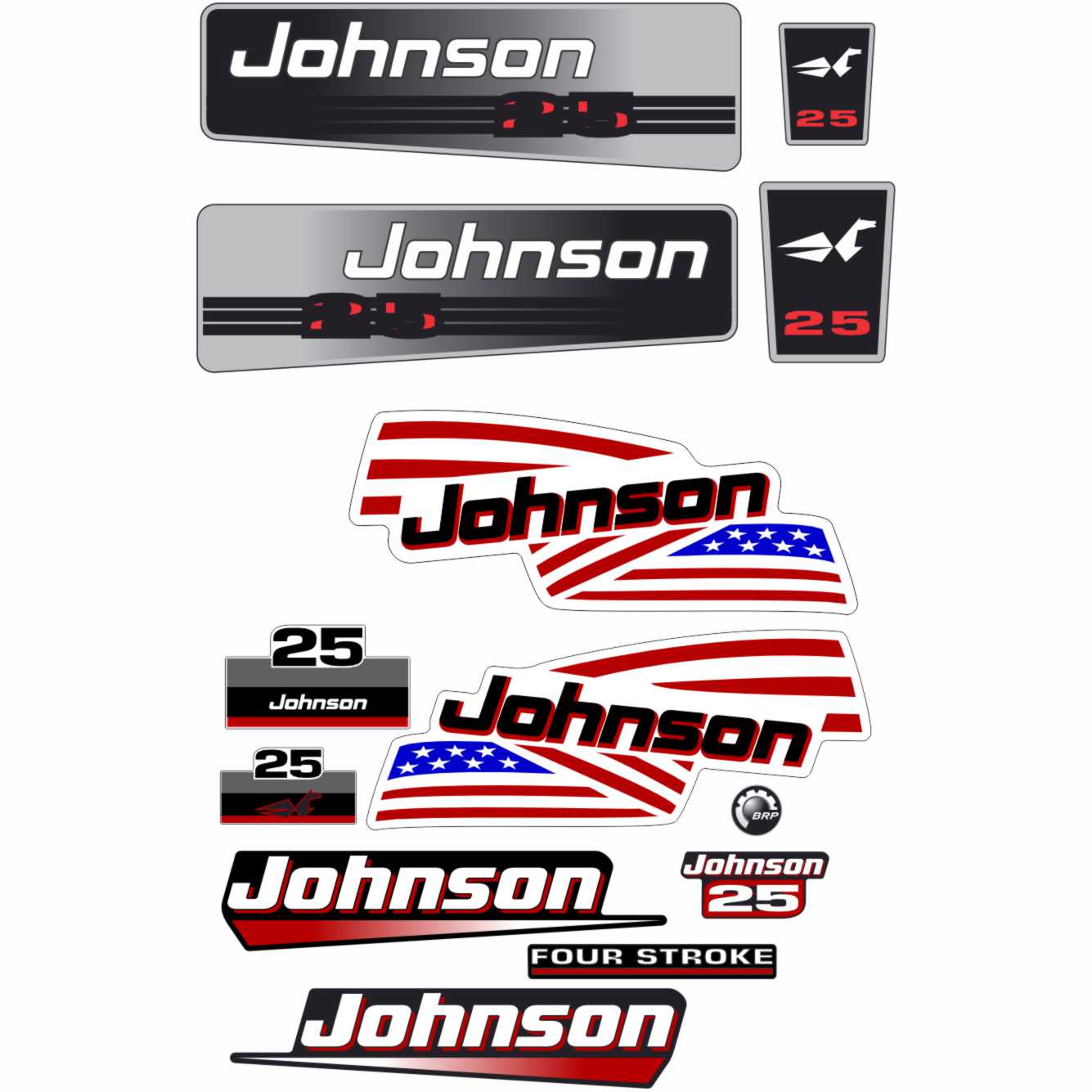 Johnson 25 outboard motor sticker file