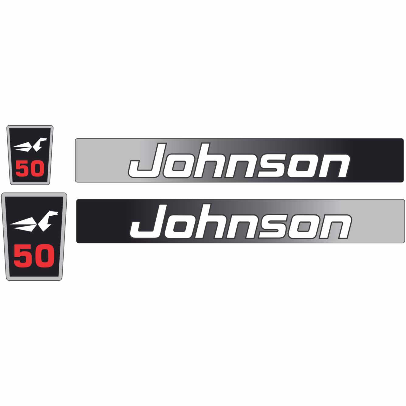 Johnson 50 outboard motor sticker vector file