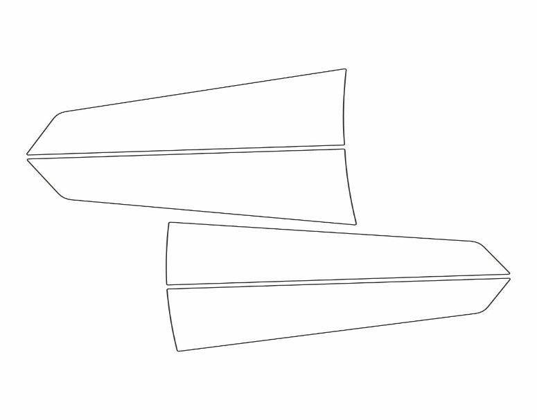 Kia EV6 cut file template roof hood racing stripe outlines CV200ADE00WH