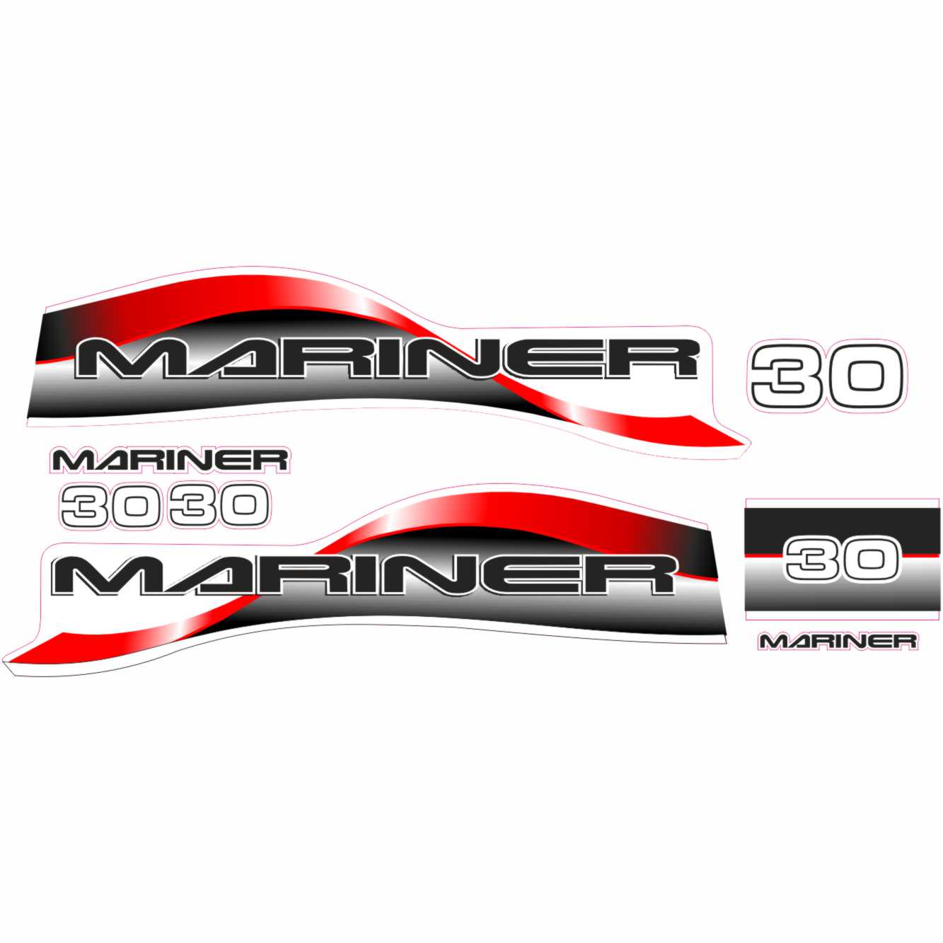 mariner 30 vector digital sticker file