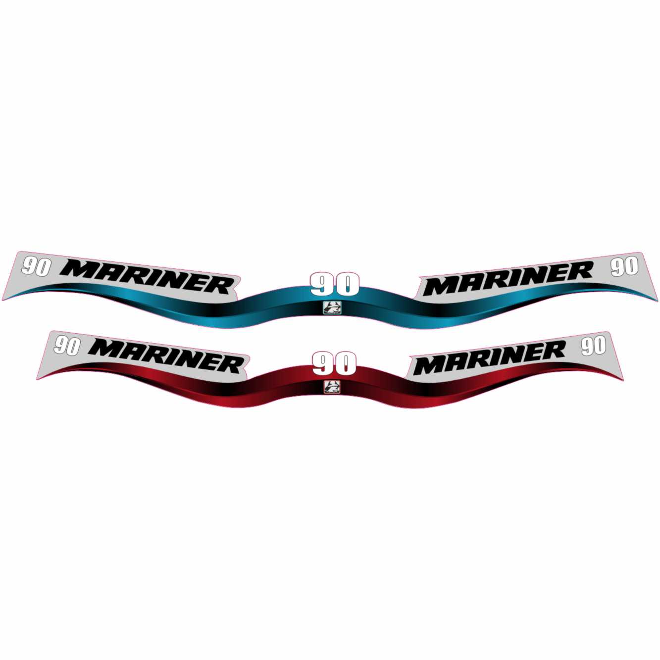 Mariner 90 engine sticker vector file