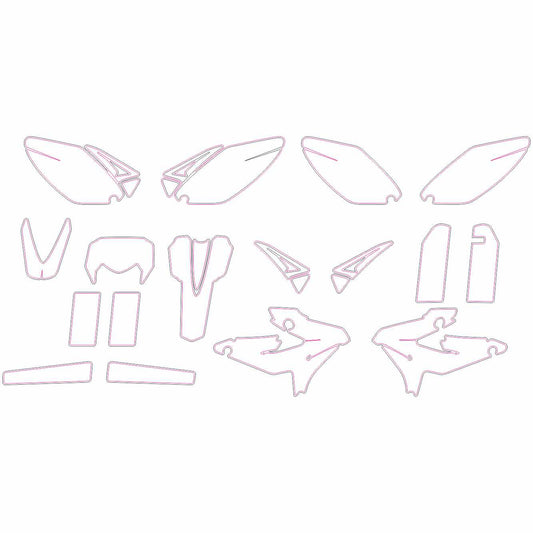 Sherco SE 250 300 2009-2011 template graphics kit