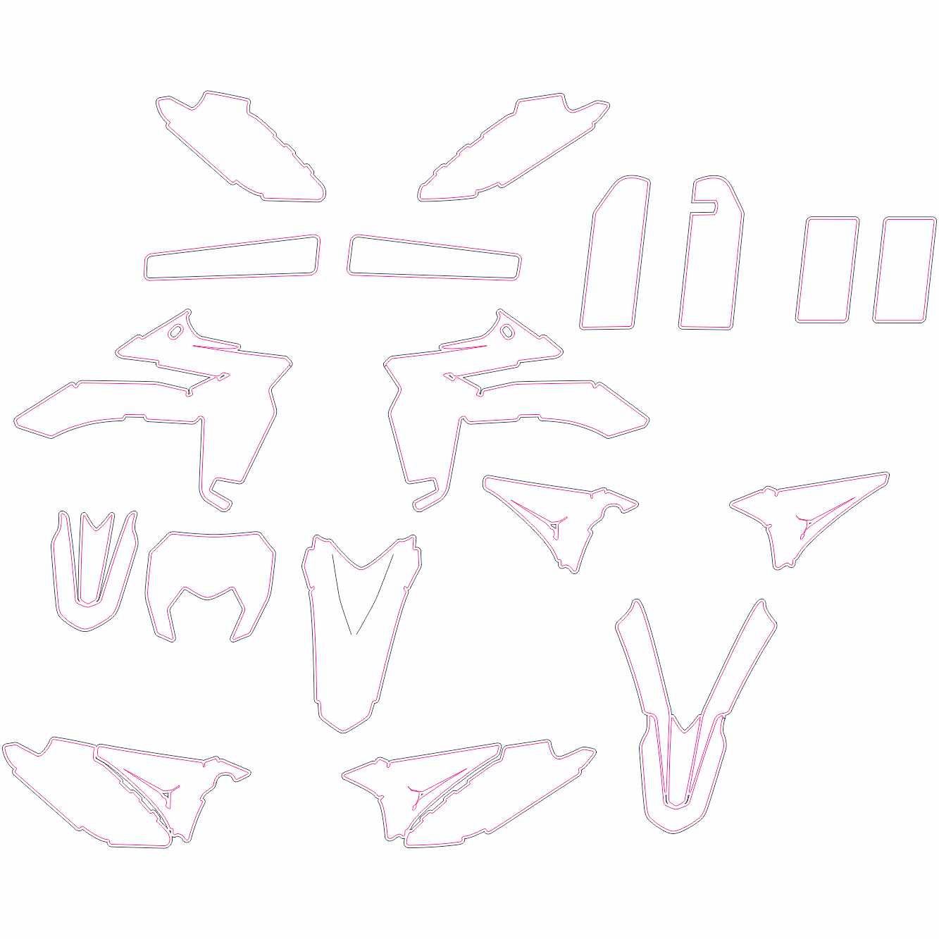 Sherco SE 250 300 2012-2014 graphics template print