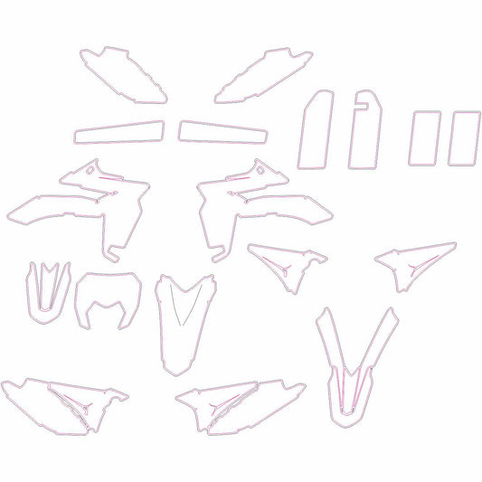 Sherco SE 250 300 2012-2014 graphics template print