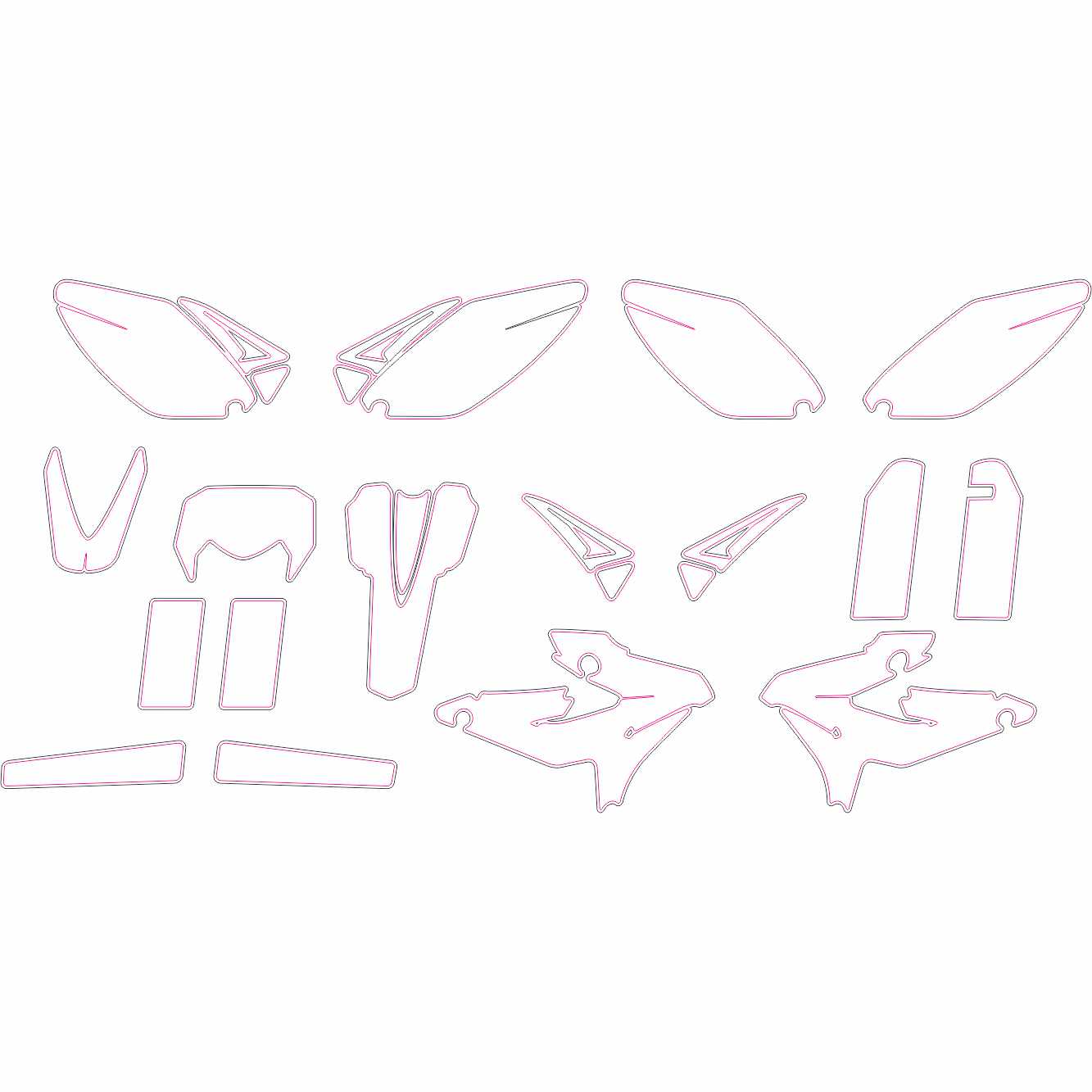 Sherco SE 450 510 2009-2016 digital template graphics kit