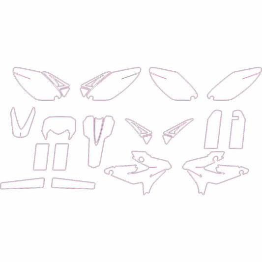 Sherco SE 450 510 2009-2016 digital template graphics kit