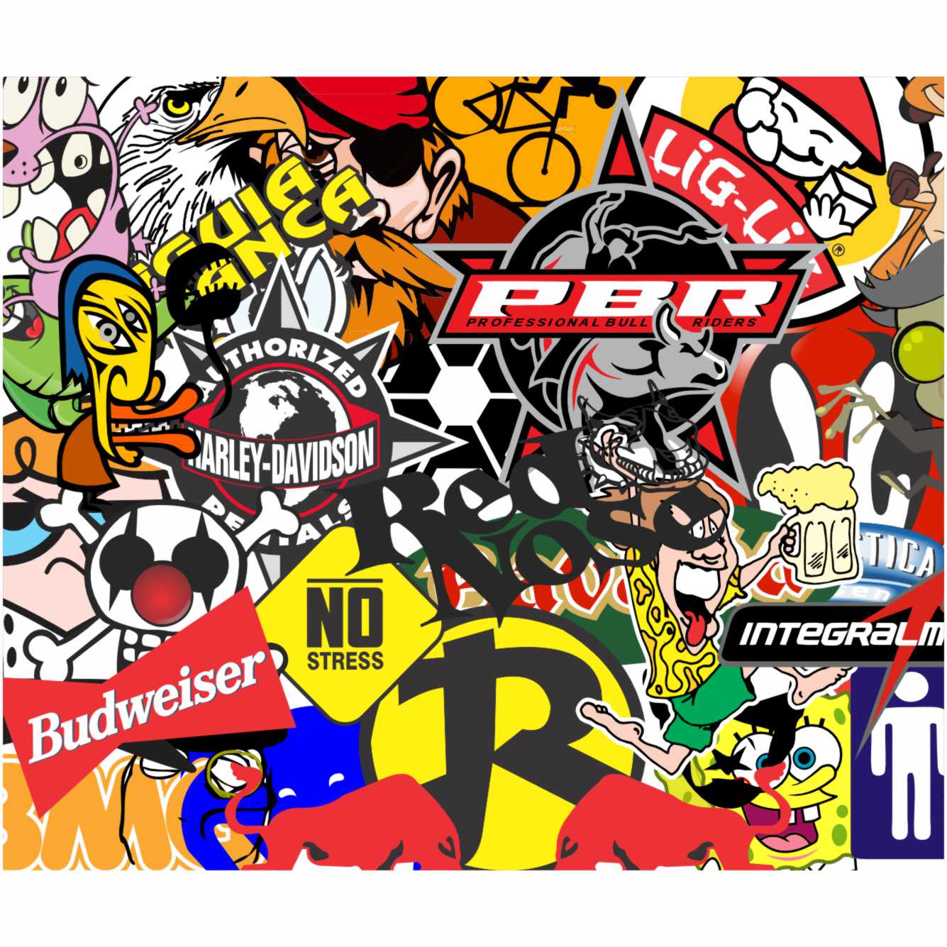 Sticker bombing vector files