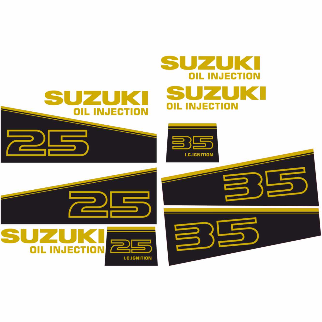 Suzuki 25-35 hp outboard sticker digital file