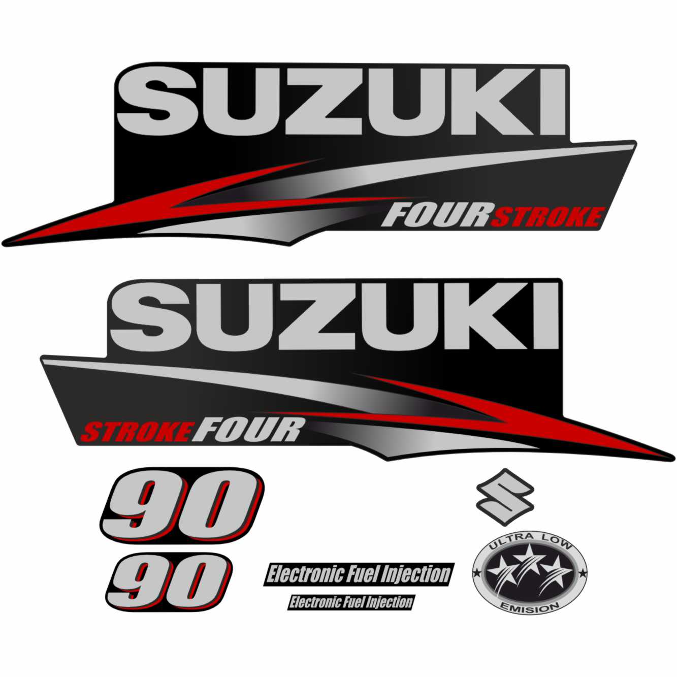 Suzuki 90hp motor sticker digital file