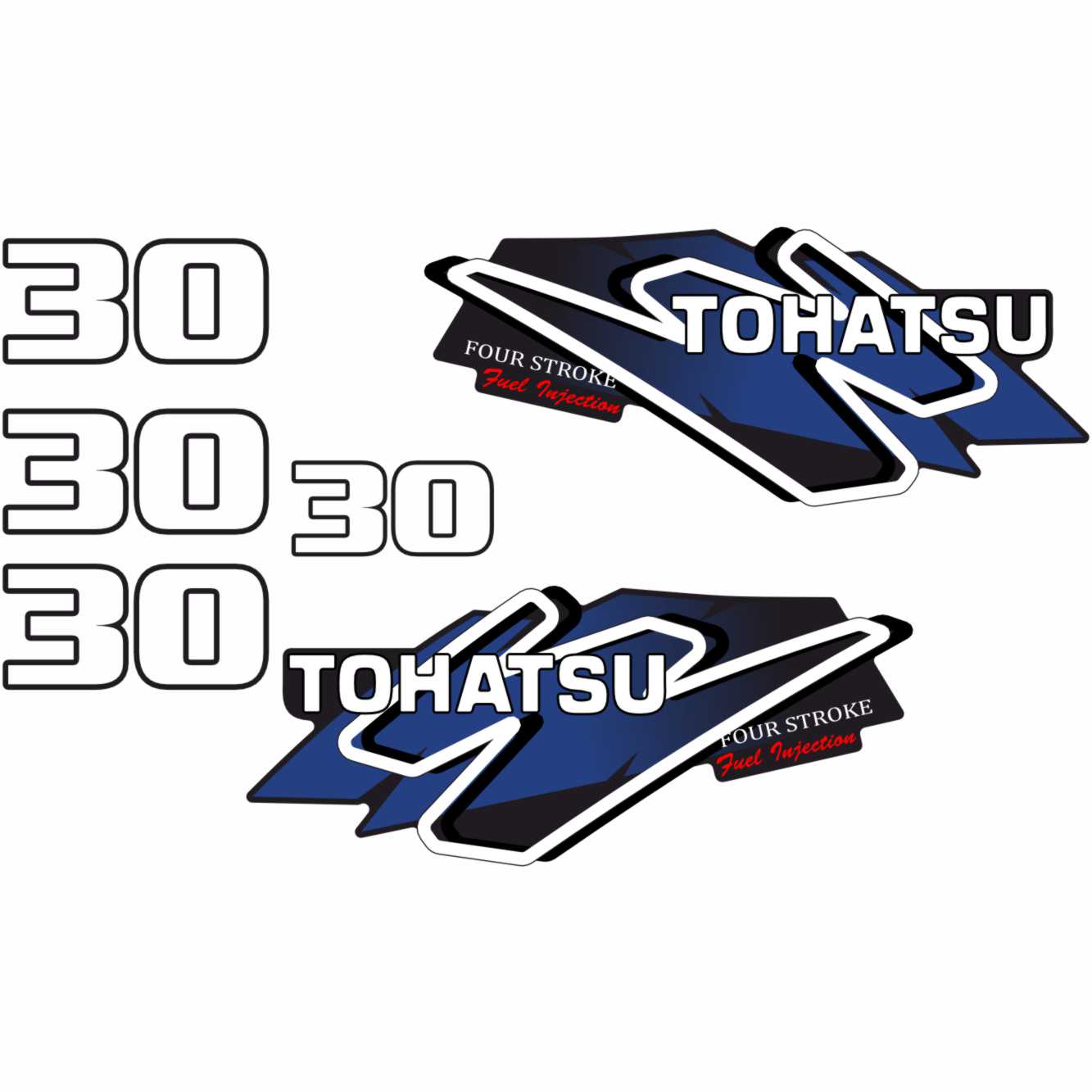 Tohatsu 30hp engine sticker file