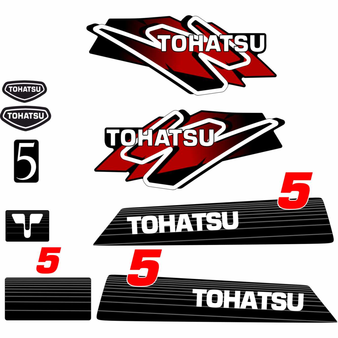 Tohatsu 5hp outboard engine sticker file