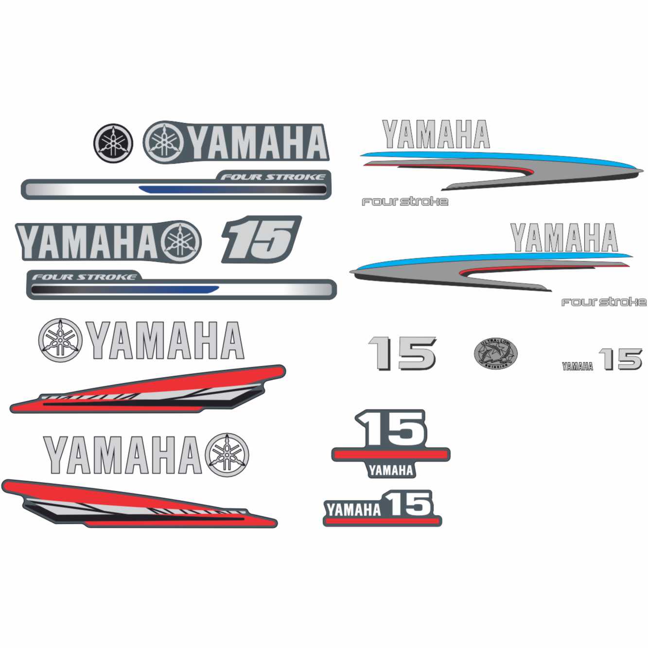 Yamaha 15 outboard motor sticker