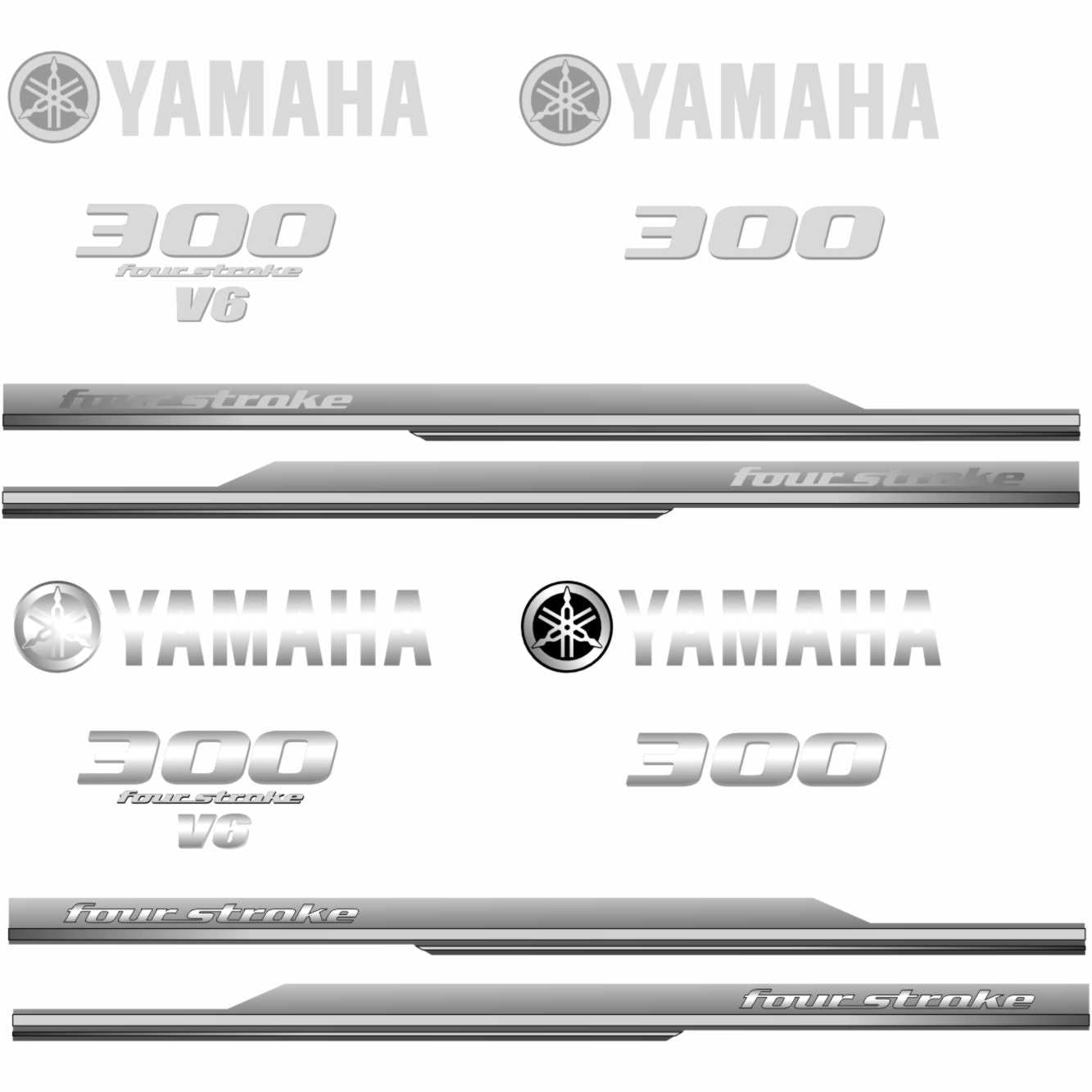 Yamaha 300 engine sticker vector file