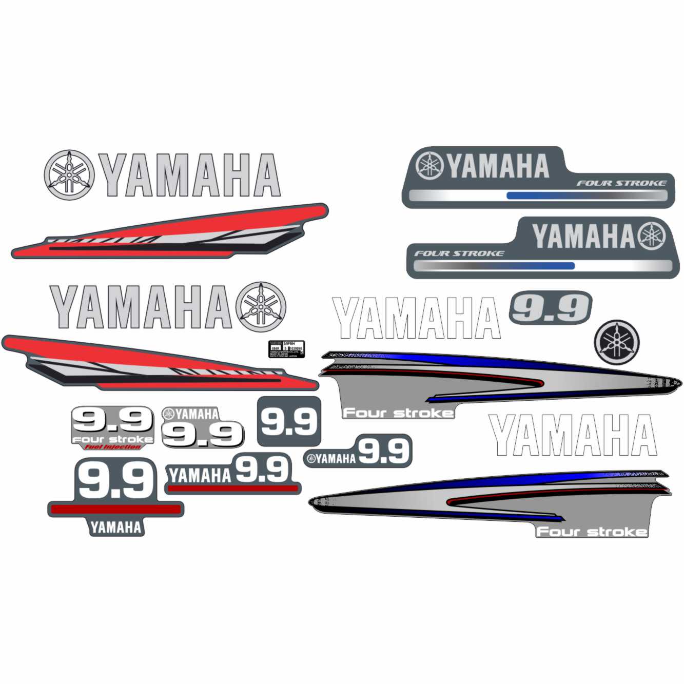 Yamaha 9.9 engine sticker