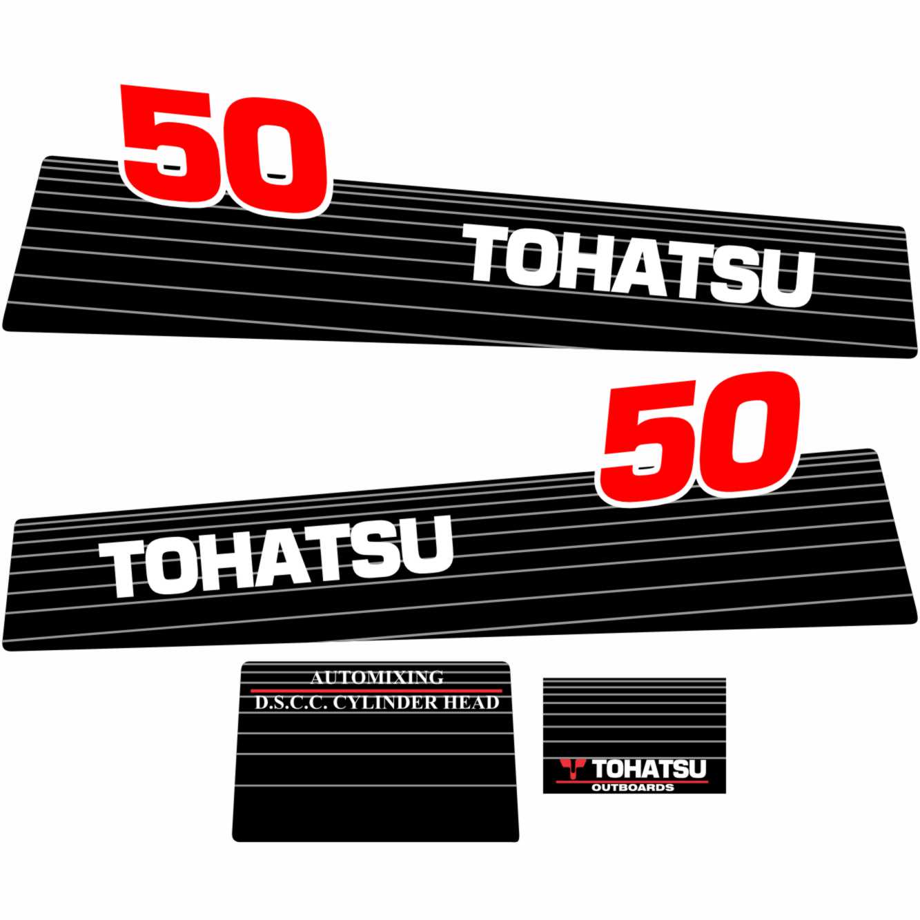 Tohatsu 50hp engine sticker digital file