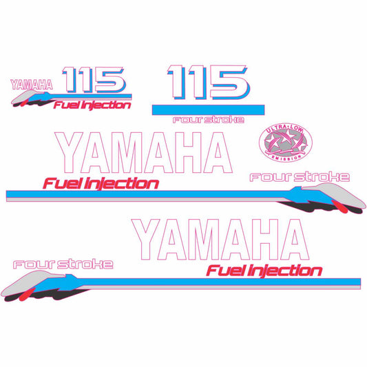 Yamaha 115 engine stickers