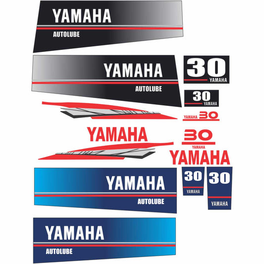 Yamaha 30 sticker engine vector
